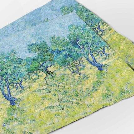 Van Gogh, placemats set (4 or 6), housewarming gift, linen placemats, fabric placemats, farmhouse decor, PR1248