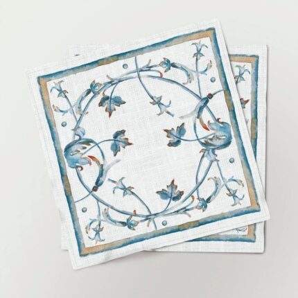 Napkins set, art deco, vintage napkins, napkins ornaments, antique napkins, linen napkins, Greek sculpture, farmhouse decor, PR1189