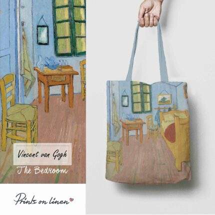 Van Gogh, tote bag, linen bag, Van Gogh Bedroom, art print, birthday gift, PR0545