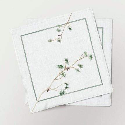Napkins set,  winter table decor, Napkins set, Christmas linen napkins, hand made napkins, PR0960