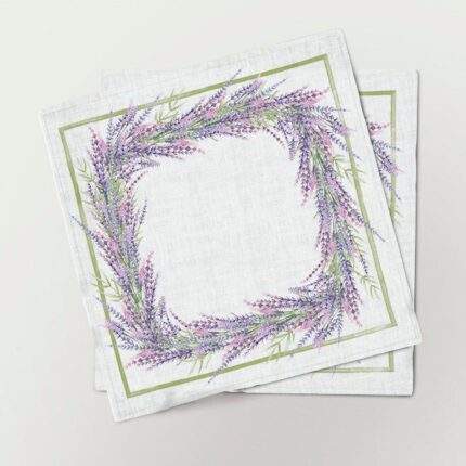Napkins set, lavenders, napkins set, linen napkins, cloth napkin, PR0666