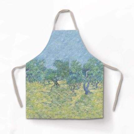 Van Gogh, apron, matching towel set, linen apron, custom apron, personalized apron, free size apron, PR1247