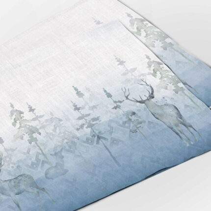 Placemats sets, Deer in the Mist, Placemats pattern, Placemats Christmas, Linen placemats, Christmas decor, Wabi Sabi, PR1242