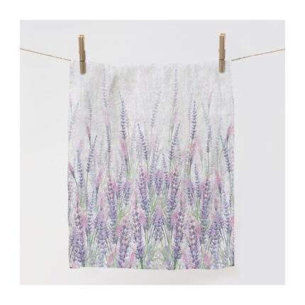 Lavenders, Tea towel, Kitchen towel, 100% linen fabric, Gift for her, Linen towel, Organic fabric towel, Tea towel art, Holiday gifts, PR0513