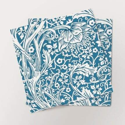Napkis set, William Morris, Sidewall Arcadia, 12x12", Vintage decor, 100% linen, linen napkins set, PR0617