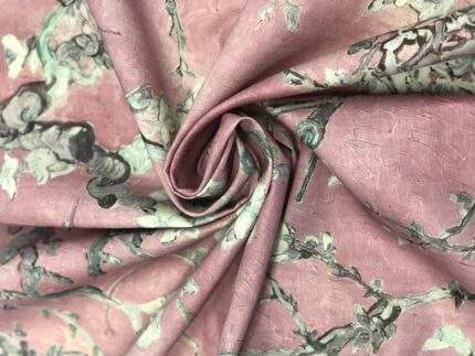 Cherry blossom pink, Linen fabric, Van Gogh, Almond blossom, fabric by meters, fabric by yards, linen fabric, 100% linen, PR1172