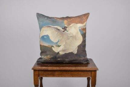 Cushion cover, The Threatened Swan, Jan Asselijn, Throw Pillow, Linen pillow, Wholesale pillow, custom pillow, 18x18 pillow, home pillow, PR0013