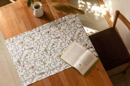 Table runner, floral, flowers print, housewarming, 100% linen, hand made table runner, linen table runner, table decor, housewarming gift,  PR0253