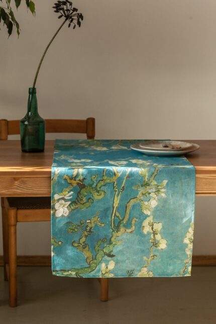 Table runner, Vincent van Gogh, Almond Blossom, housewarming gift, linen table runner, PR0380