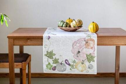 Table runner, pumpkins, custom, housewarming gift, easter table runner, housewarming, PR0655