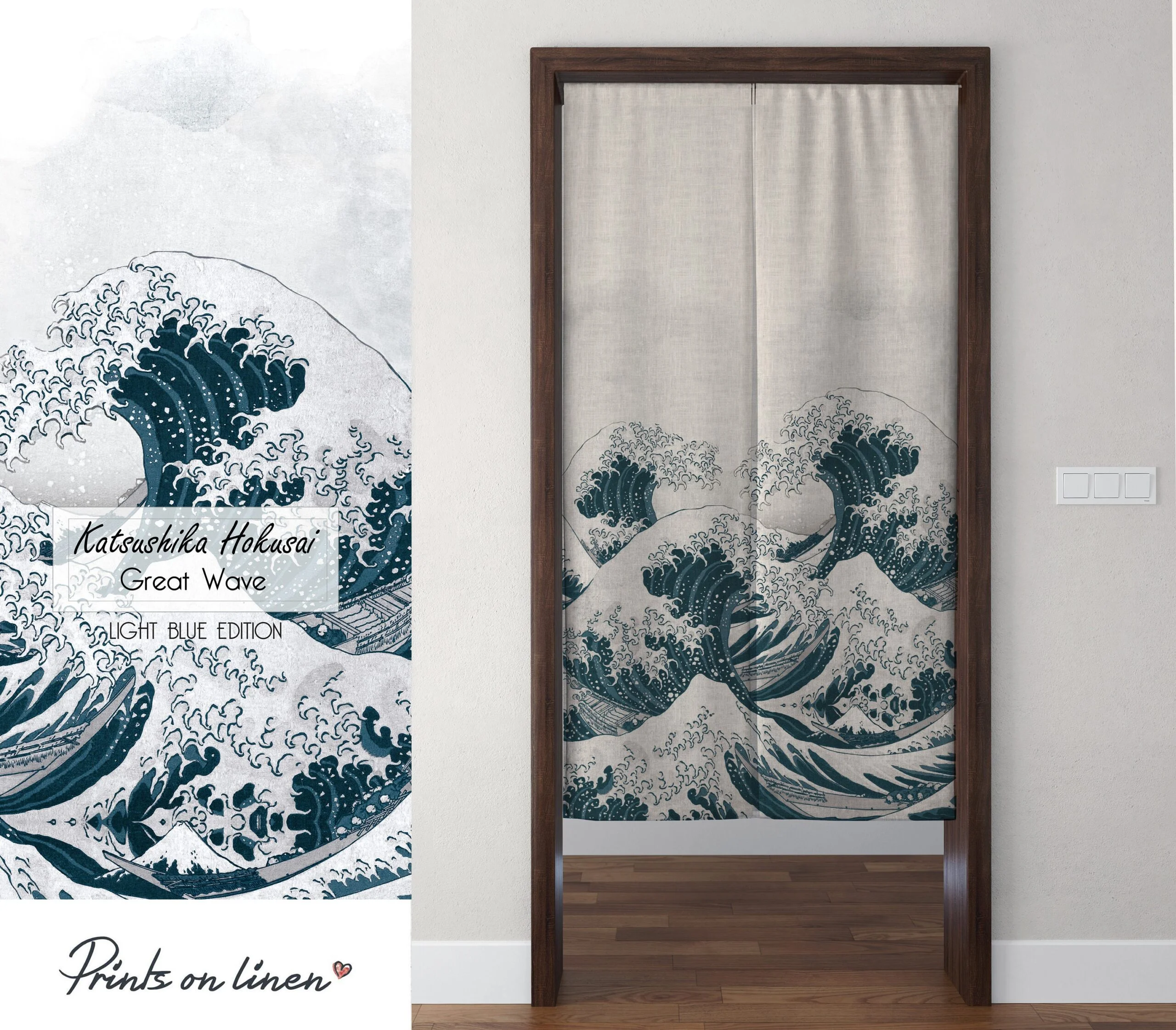 Great wave off Kanagawa, cool window curtains (50