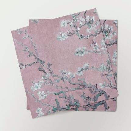 Linen napkins, Almond Blossom, Pink Edition, Vincent van Gogh, 100% linen, PR0953