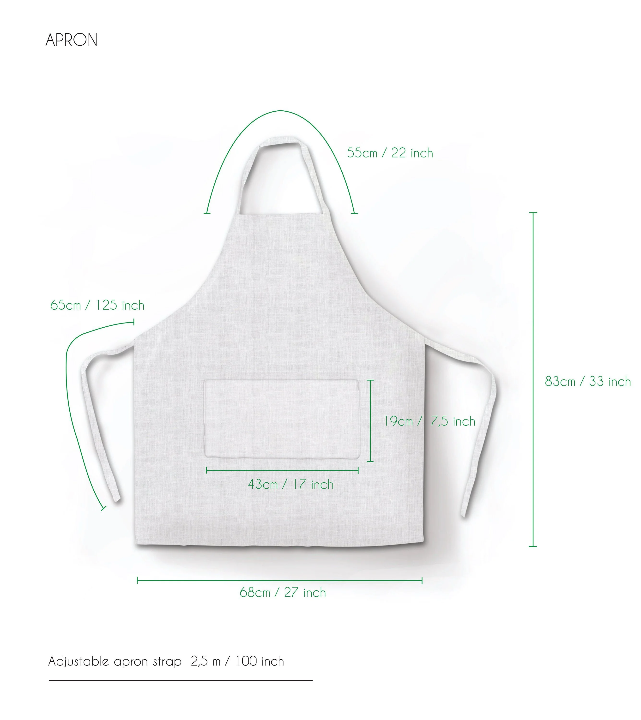 Hotsell Adjustable Cross Back Linen Apron,100% Exclusive