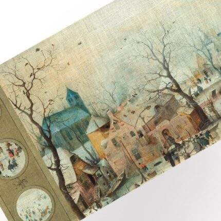 Table runner, Winter Landscape with Skaters, Hendrick Avercamp, 1608, Winter table runner, PR0826