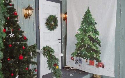 Christmas tree, Christmas Tapestry, Linen tapestry, 100% linen, PR0859