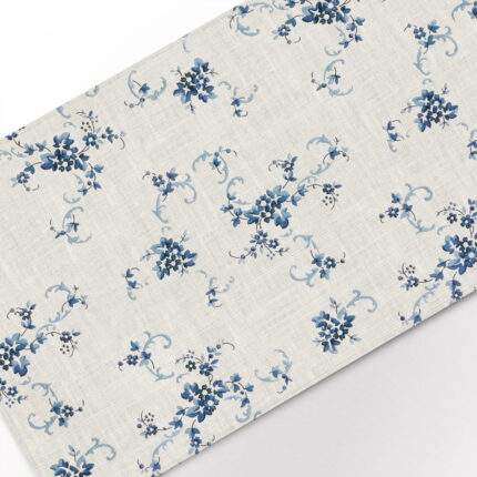 Linen table runner, Vintage floral (ca. 1905–1915), PR0910