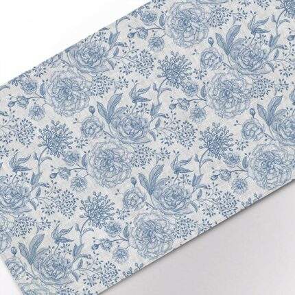 Table runner, Floral Vintage, linen table runner, wedding gift, wedding table decor, PR0634