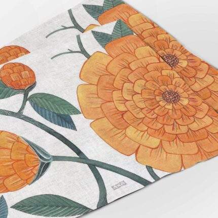 Placemats set, Dandelions, eclectic decor, botanic placemats, linen placemats, PR0754