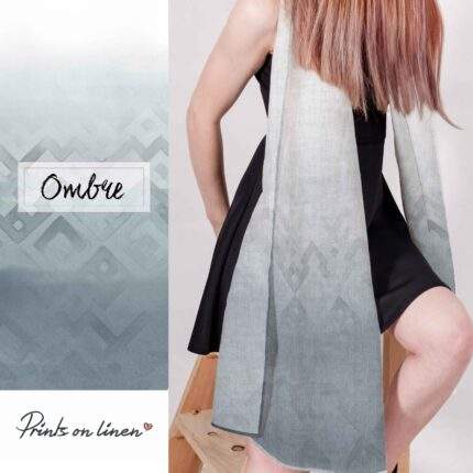 Linen scarf, Ombre, blanket scarf, linen shawl, vintage scarf, gift for her, boho scarf, gift for mom, bridesmaid gift, PR2552