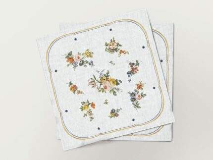 Napkins set, Jacques-François Micaud Porcelain Salad Bowl, 1775. linen napkins, fabric napkins, 100% linen, PR3073