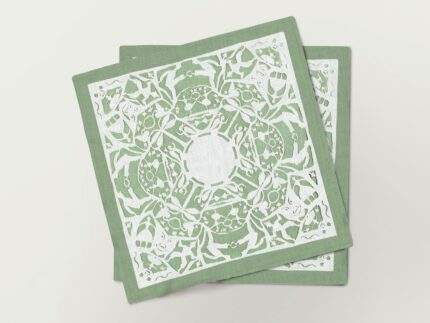 Napkins set, Hans Christian Andersen, A Fully Cut Fairy Tale, linen napkins, fabric napkins, 100% linen, PR3087