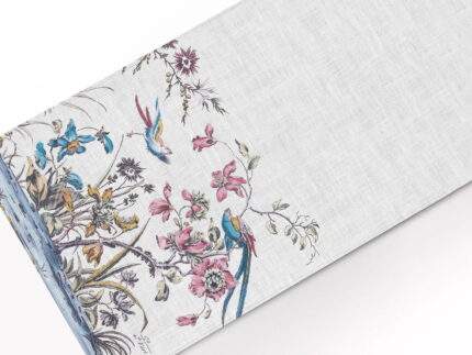 Table runner, Jean Pillement, Japanning, 100% linen, linen table runner, PR3076