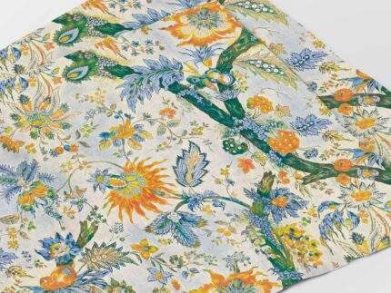 Placemats set, Floral Toile, linen placemats, 100% linen, PR3126