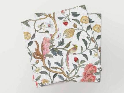 Napkins set, Birdsong, fabric napkins, 100% linen, PR3213