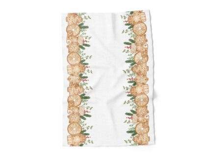 Linen towel, Christmas Cookies, 100% linen, PR3295