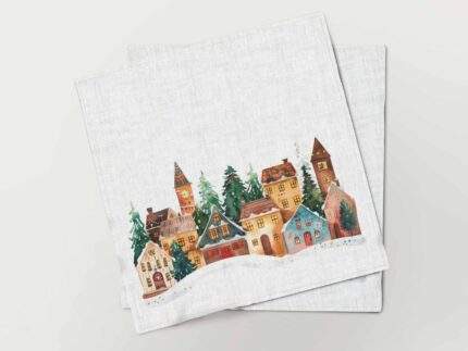 Napkins set, Holiday Homes, linen napkins, fabric napkins, PR3289