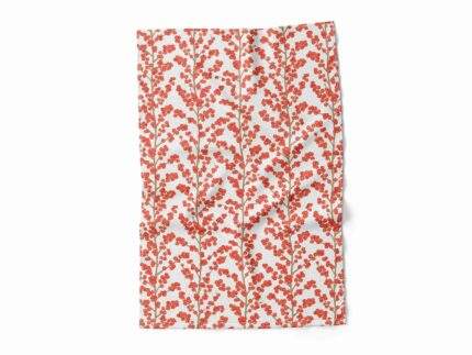Linen towel, Redberry, 100% linen, fall towel, PR3271