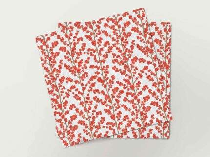 Napkins set, Redberry, linen napkins, fabric napkins, PR3269