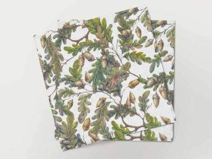 Napkins set, Lithuanian Oak, linen napkins, fabric napkins, PR3265