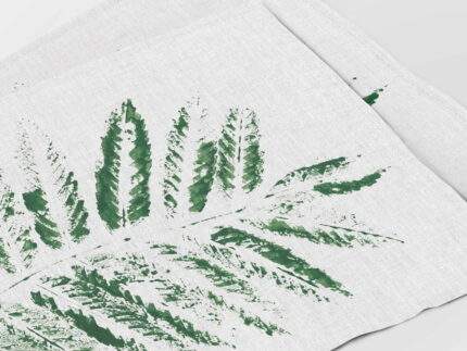 Placemats, Rowan Leaf, 100% linen, decorative pattern, PR3278