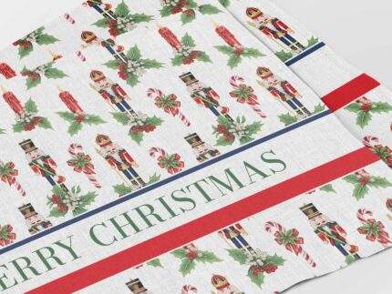 Placemats, Nutcracker Holiday, 100% linen, Holiday pattern, PR3306