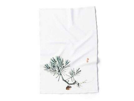Linen towel, Pine by Kono Baire (1844-1895), 100% linen, PR3323
