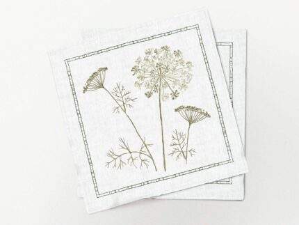 Napkins set, Dill, linen napkins, 100% linen, PR3369