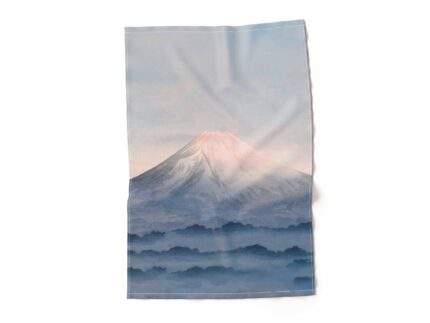 Linen towel, Mount Fuji, 1932, Hiroaki Takahashi, 100% linen, PR3415