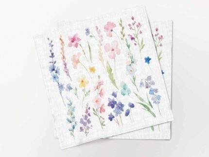 Napkins set, Watercolor Meadow, PR3529
