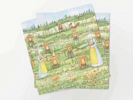 Napkins set, Easter Morning by Milda Kozyroviciute, PR3629