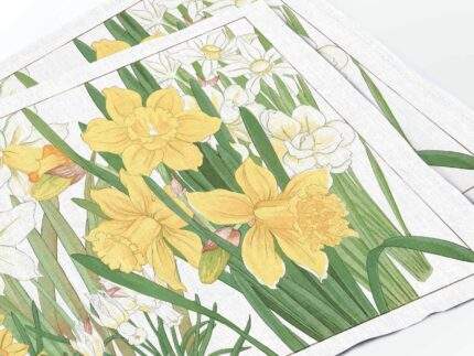 Placemats set, Daffodil by Tanigami Kônan, PR3538