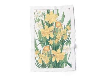 Linen towel, Daffodil by Tanigami Kônan, PR3539