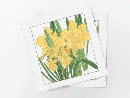Napkins set, Daffodil by Tanigami Kônan, PR3537