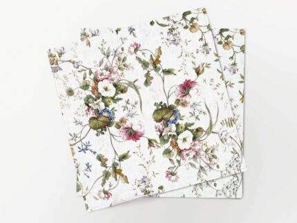 Napkins set, William Kilburn, textile, white background, PR3521