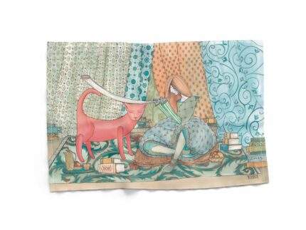 Linen towel, Red Cat, PR3778