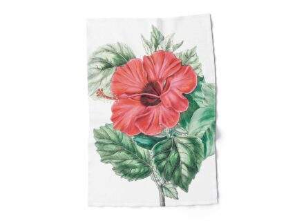 Linen towel Single-flowered Chinese Rose Mallow (1815-1819), PR3703