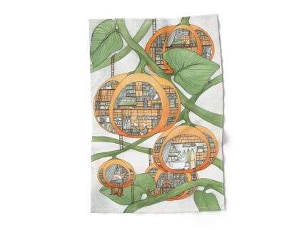 Linen towel, Calmness in My Garden, PR3931