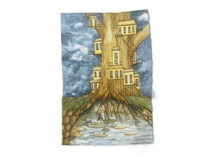 Linen towel, Tree Pond, PR3930