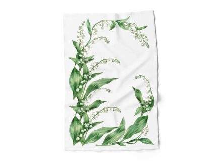 Linen towel, Lily of the valley, Woodland flower, PR3942