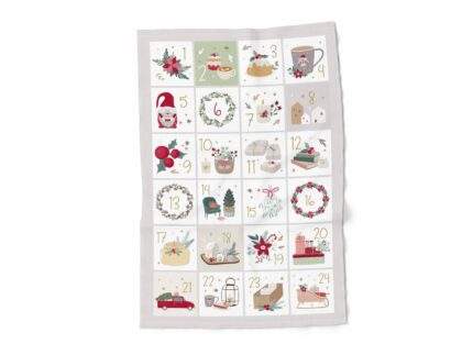 Linen towel with Advent Calendar, PR3983